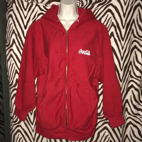 MV sport Medium Coca Cola Red hoodie - Picture 2 of 4